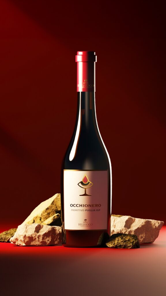 vino primitivo belluogo occhionero 3d